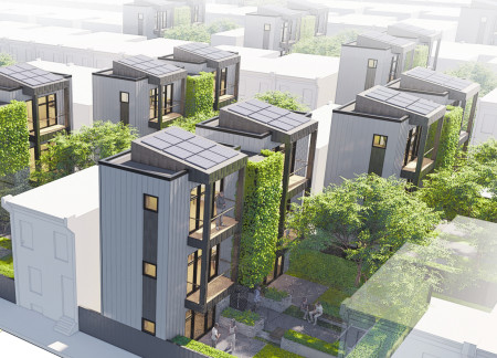 Cross-Laminated Timber Structures Enhanced with Charred Wood Shingles in Urban Housing Development