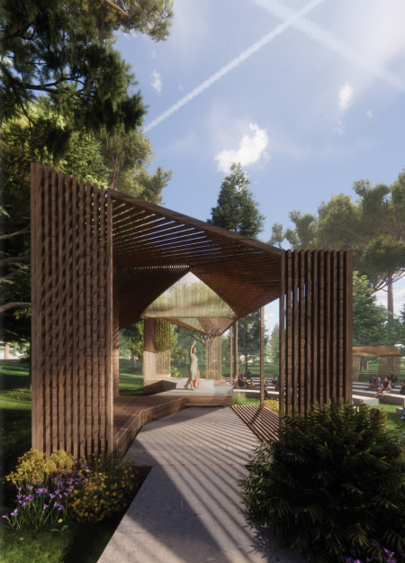 Lattice Structure Crafted from Locally-Sourced C24 Wood Enhances Acoustic Experience of Performance Venue