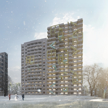 Modular Community Resilience Units Constructed with Reinforced Concrete and Insulated Partition Walls