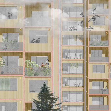 Modular Facades Enhanced with Lightweight Concrete and Steel Frames for Sustainable Community Living