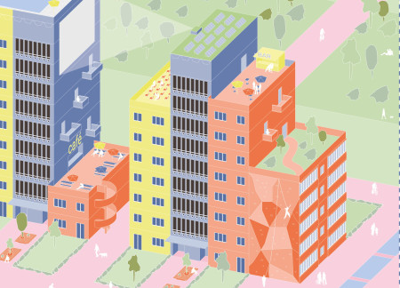 Repurposed Concrete Modules with Sustainable Timber for Community Resilience