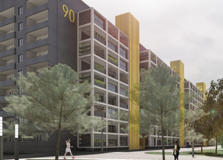 Modular Community Living Structured with Insulated Concrete Panels and Integrated Green Spaces