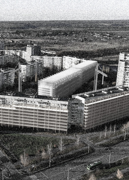 Polycarbonate Facades and Steel Framework Shaping a Modular Urban Community in Kharkiv