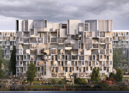 Charred Wooden Shingles and Reconstructed Panels Creating Resilient Community Spaces