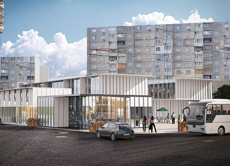 Pre-Cast Concrete Modules and Steel Frames Enhancing Urban Community Spaces