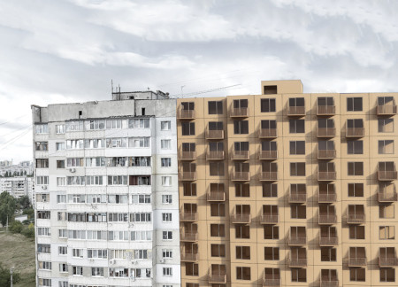 Cross-Laminated Timber Cells with Charred Wooden Shingles Enhancing Urban Living