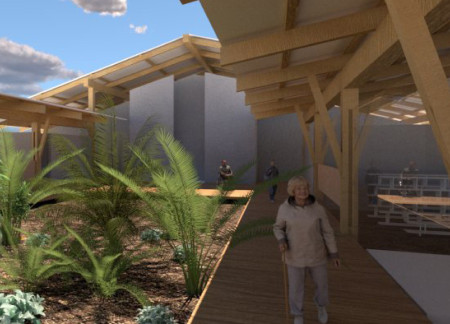 Natural Wood Elements and Auditory Design Create a Healing Community Center Experience