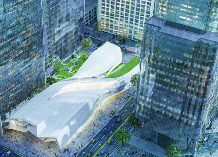 Fluid Rooflines in Glass and Steel Create an Inviting Transit Experience