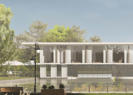 Natural Light and Concrete Embrace in a Healing Environment Beside Black Tiger Spring