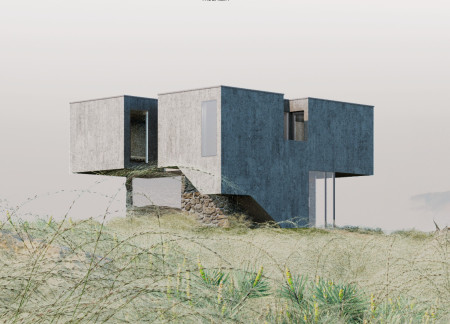 Elevated Living with Glass Facades and Local Stone in an Alpine Community