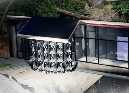 Thermal Limestone Mass and Rainwater Harvesting Systems in Sustainable Residential Design