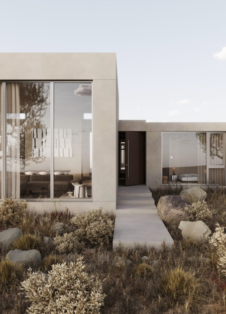 Charred Wooden Shingles and Passive Solar Design in a Modern Family Residence