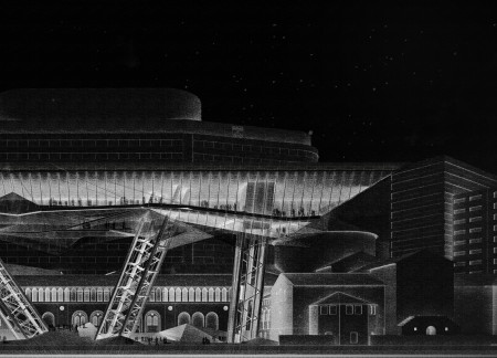 Undulating Glass Facade and Steel Framework Enhancing Exhibition Spaces in a Contemporary Museum Expansion