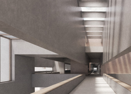 Exploring Natural Light Through Transparent Glass Facades and Sustainable Concrete Construction