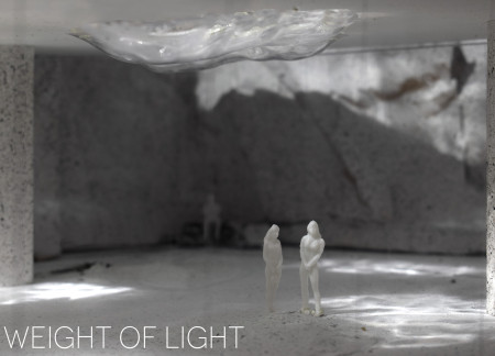 Light-Filled Gallery Crafted with Transparent Acrylic and Grounded in Natural Stone