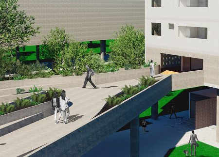 Lattice Facades Crafted from Sustainable Materials Enhance Biophilic Connections in Urban Living Spaces