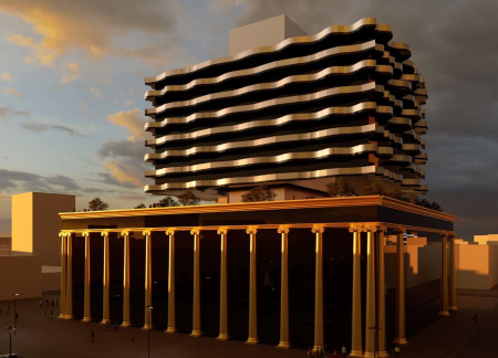 Charred Facade and Transparent Walls Create a Community-Focused Public Space