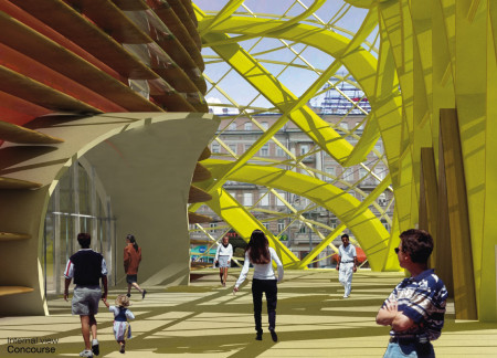 Dynamic Fa&ccedil;ade with Sentryglas and Movable Louvers in a Cultural Cinema Hub