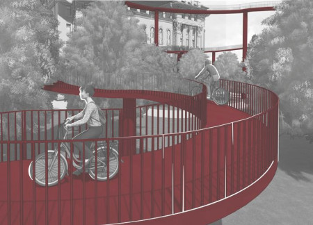 Elevated Bicycle Pathways and Sustainable Steel Structures Reimagining Urban Mobility