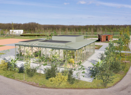 Charred Wooden Shingles and Green Roofs Create a Sustainable Community Hub