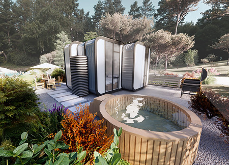 Modular Housing Crafted from Repurposed Shipping Containers with Integrated Solar Solutions