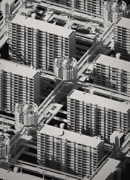 Charred Wooden Shingles and Glass Facades Defining a Multi-Modal Transportation Hub