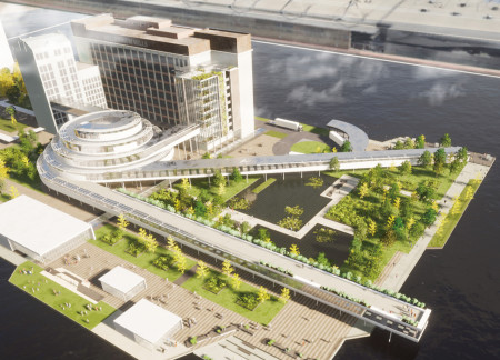 Spiral Design Incorporating Hydroponics and Green Roofs in Reinforced Concrete Structure