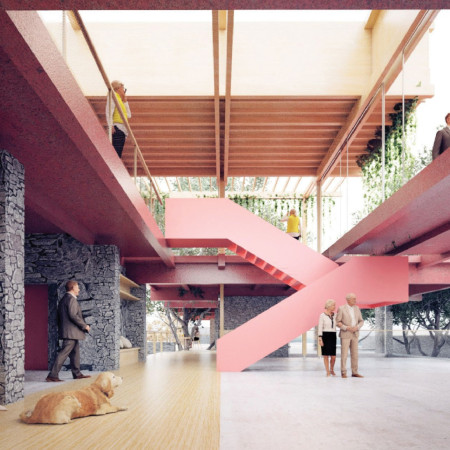 Charred Wooden Shingles and Sustainable Concrete Create Integrated Garden Housing for Retirees