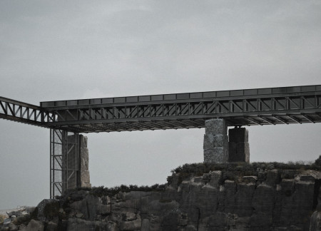 Granite-Enhanced Workspace Integrating Local Craftsmanship Within a Revitalized Quarry