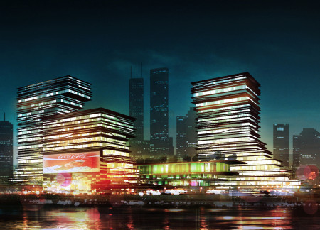 Layered Glass Facades and Natural Wood Elements in a Community Cultural Hub