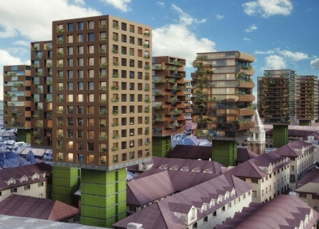 Elevated Living Through Cross-Laminated Timber Panels and Charred Wooden Shingles