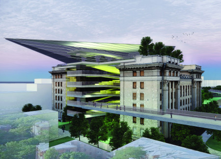 Elevated Pathways and Sustainable Materials Redefine Urban Interaction in Public Spaces