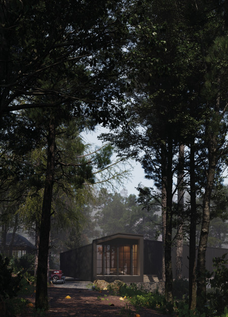 Charred Wood Shingles and Passive Design in a Mountain Refuge