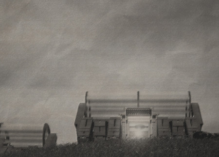 Kinetic Structure Crafted from Steel and Wood with Integrated Wind Power Mechanism