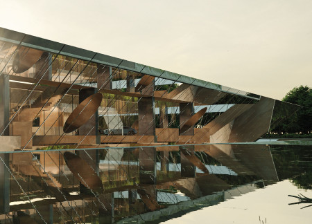 Reflective Surfaces and Sustainable Materials Enhance Underground Living Spaces