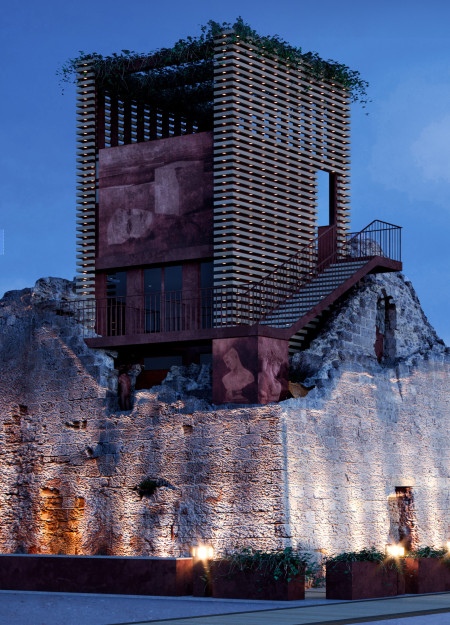 Corten Steel and Natural Stone Fusion Creates Cultural Hub in Historic Landscape