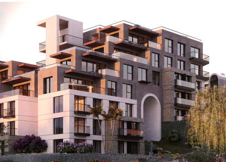 Undulating Roofs and Natural Stone Facades in a Community-Oriented Resort Experience