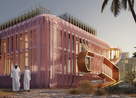 Porous Polyethylene Fabric Integrating Aeroponic Systems for Sustainable Desert Living