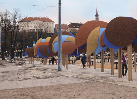 Human Hair Felt Panels and Glulam Timber Create an Engaging Community Space