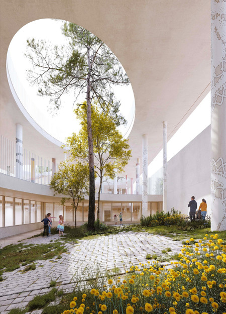 Charmed Educational Spaces Crafted from Cross-Laminated Timber and Integrated Natural Landscapes