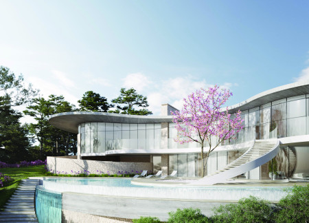 Hillside Residence Featuring Integrative Use of Local Stone and Expansive Glass Facades