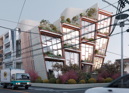 Curvilinear Spaces Defined by Cross-Laminated Timber and Living Walls in Urban Living