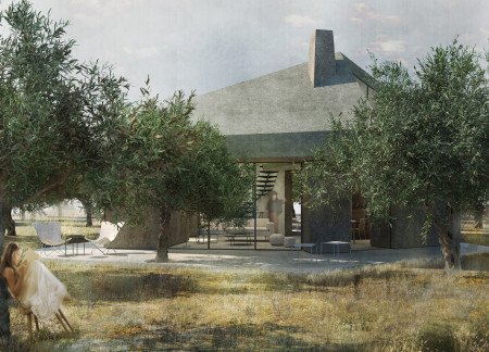 Curvilinear Forms and Transparent Facades Blending Concrete and Glass in a Mediterranean Residence