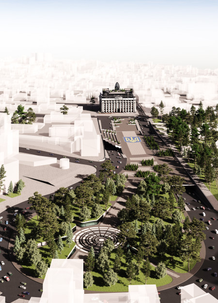 Bamboo Terracing and Transparent Facades in a Multi-Functional Urban Square