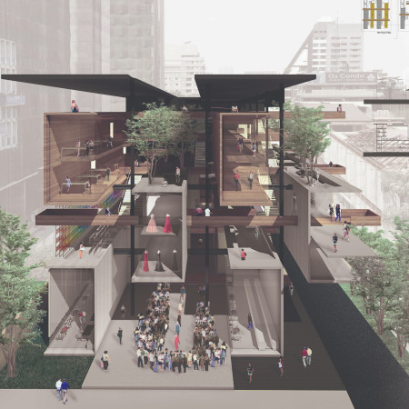 Kinetic Cocoon Cells and Natural Light in a Textile Community Hub