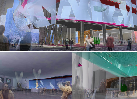 Charred Wooden Shingles and Transparent Facade Create a Dynamic Hub for Fashion and Community Interaction