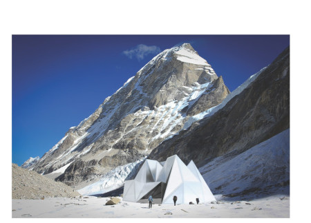 Faceted Aluminum Shelter Utilizing Modular Design in High-Altitude Environments