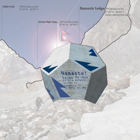 Pentagonal Lodge Crafted from Sustainable Materials in the Himalayas