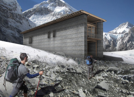 Waste Management Hubs Constructed with Local Stone and Engineered Wood in the Himalayas