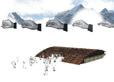 Curvilinear Form Emphasizes Local Stone and Cross-Laminated Timber in Mountain Retreat